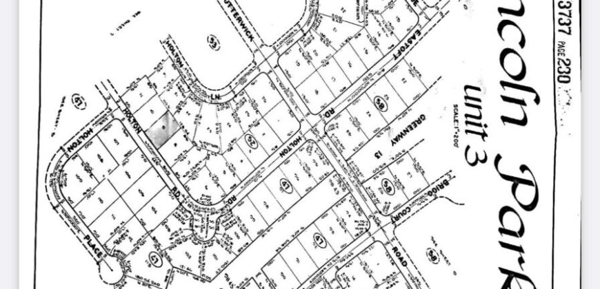 Single Family lot