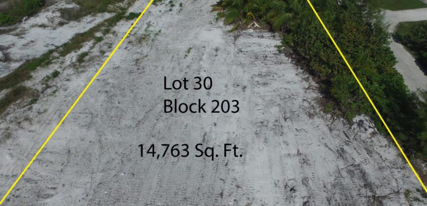 Lot 30, Blk 203, TCB Lot 30, Blk 203, TCB
